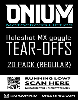 Holeshot tear-offs (20 pack) - Onium